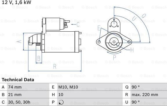 BOSCH 0 986 022 930 - Motorino d'avviamento autozon.pro