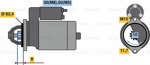 BOSCH 0 986 022 970 - Motorino d'avviamento autozon.pro