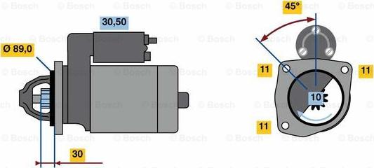 BOSCH 0 986 022 680 - Motorino d'avviamento autozon.pro