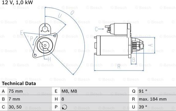 BOSCH 0 986 022 101 - Motorino d'avviamento autozon.pro