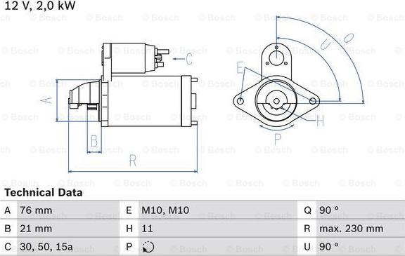 BOSCH 0 986 022 880 - Motorino d'avviamento autozon.pro