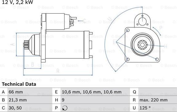 BOSCH 0 986 022 760 - Motorino d'avviamento autozon.pro