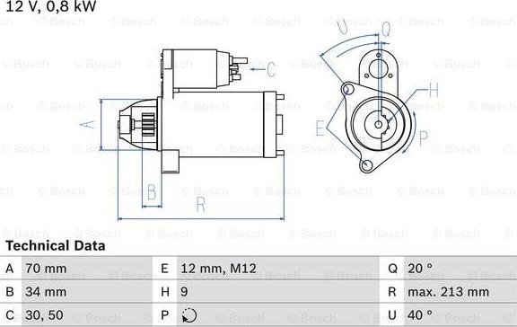 BOSCH 0 986 027 060 - Motorino d'avviamento autozon.pro