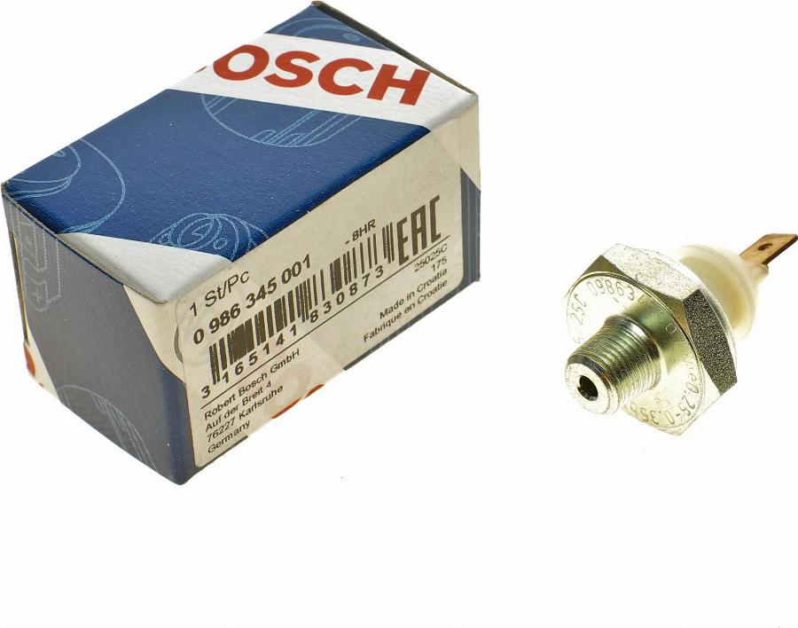 BOSCH 0 986 345 001 - Sensore, Pressione olio autozon.pro