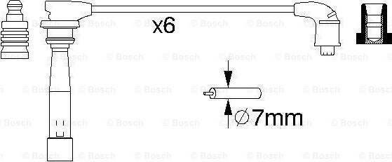 BOSCH 0 986 356 992 - Kit cavi accensione autozon.pro