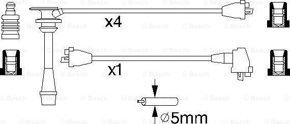 BOSCH 0 986 356 950 - Kit cavi accensione autozon.pro