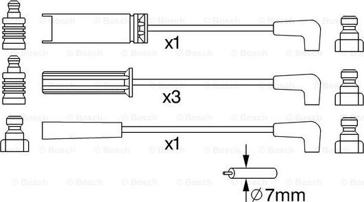 BOSCH 0 986 356 972 - Kit cavi accensione autozon.pro