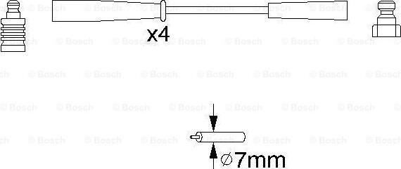 BOSCH 0 986 356 817 - Kit cavi accensione autozon.pro