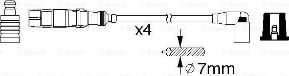 BOSCH 0 986 356 359 - Kit cavi accensione autozon.pro