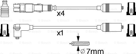 BOSCH 0 986 356 304 - Kit cavi accensione autozon.pro