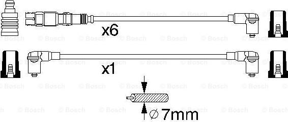 BOSCH 0 986 356 301 - Kit cavi accensione autozon.pro