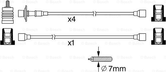 BOSCH 0 986 356 370 - Kit cavi accensione autozon.pro