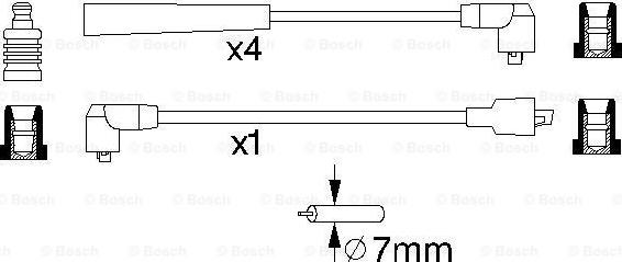 BOSCH 0 986 356 759 - Kit cavi accensione autozon.pro