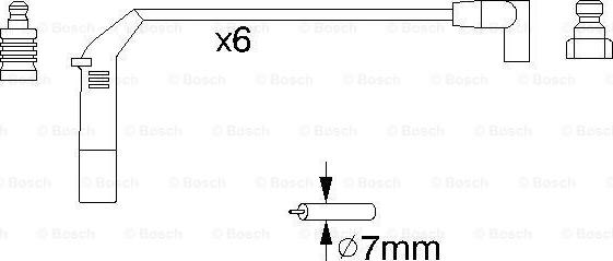 BOSCH 0 986 356 755 - Kit cavi accensione autozon.pro