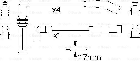 BOSCH 0 986 356 751 - Kit cavi accensione autozon.pro