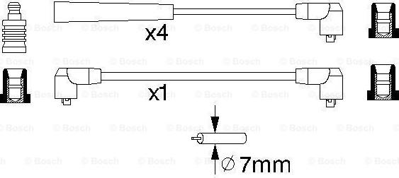 BOSCH 0 986 356 758 - Kit cavi accensione autozon.pro