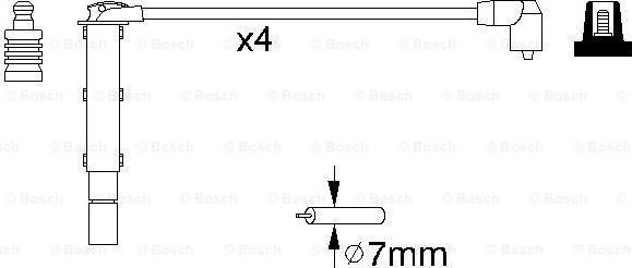 BOSCH 0 986 356 787 - Kit cavi accensione autozon.pro