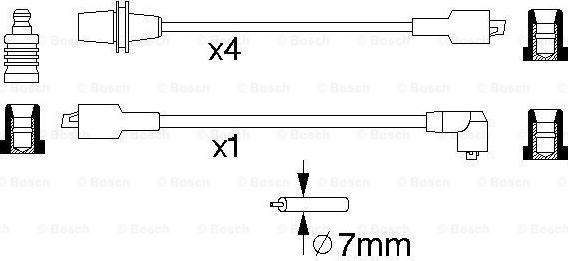 BOSCH 0 986 356 725 - Kit cavi accensione autozon.pro