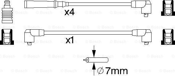 BOSCH 0 986 356 720 - Kit cavi accensione autozon.pro