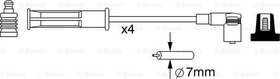 BOSCH 0 986 357 048 - Kit cavi accensione autozon.pro