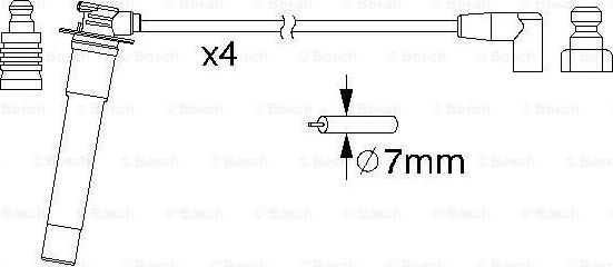 BOSCH 0 986 357 160 - Kit cavi accensione autozon.pro