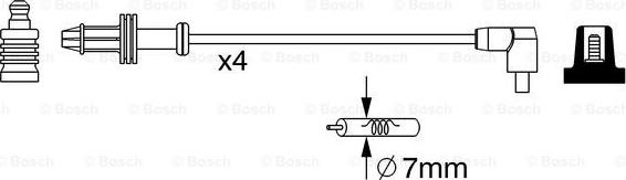 BOSCH 0 986 357 240 - Kit cavi accensione autozon.pro