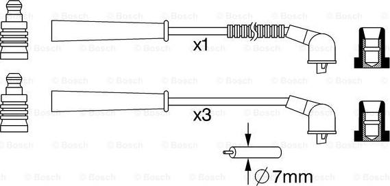 BOSCH 0 986 357 265 - Kit cavi accensione autozon.pro