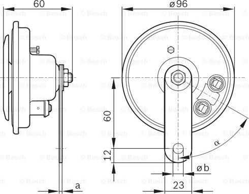 BOSCH 0 986 320 111 - Clacson autozon.pro