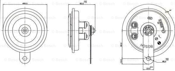 BOSCH 0 986 320 135 - Clacson autozon.pro