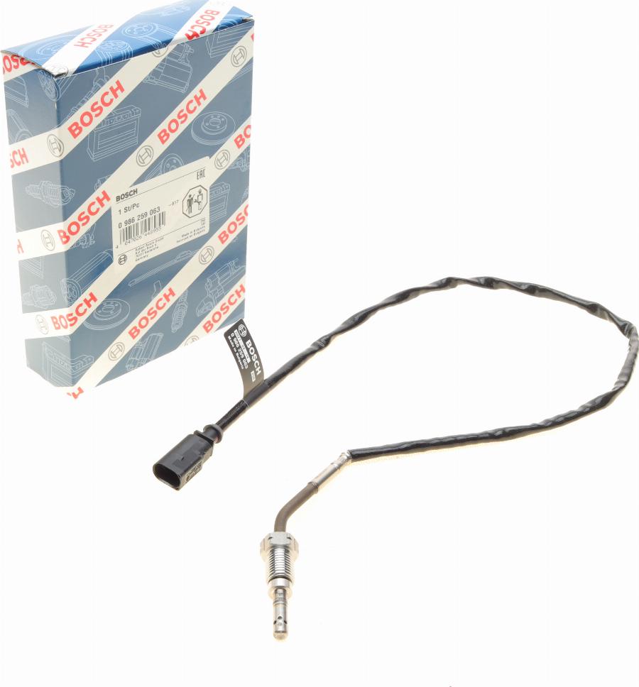 BOSCH 0 986 259 063 - Sensore, Temperatura gas scarico autozon.pro