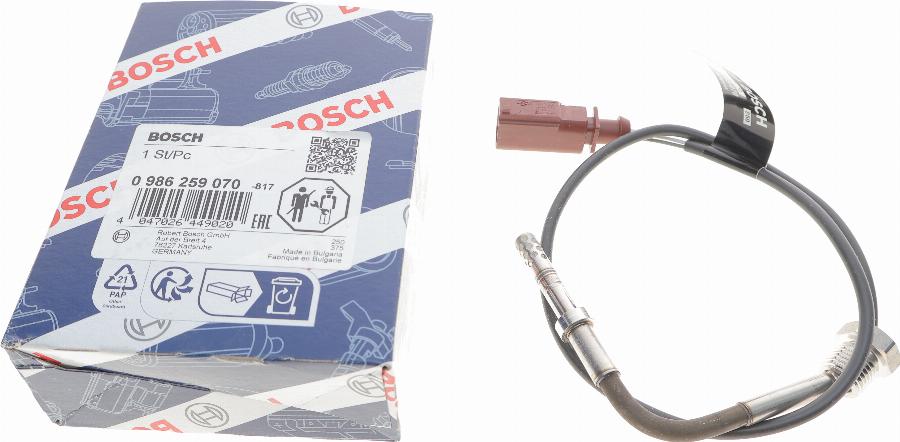 BOSCH 0 986 259 070 - Sensore, Temperatura gas scarico autozon.pro