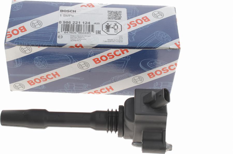 BOSCH 0 986 221 124 - Bobina d'accensione autozon.pro