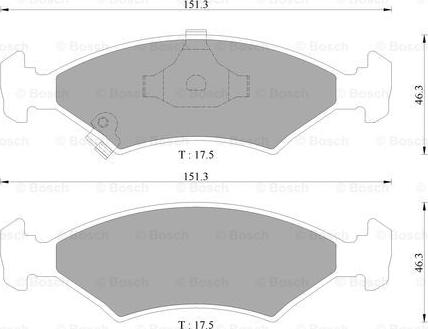 BOSCH 0 986 AB9 098 - Kit pastiglie freno, Freno a disco autozon.pro