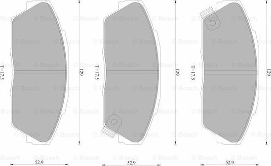 BOSCH 0 986 AB9 097 - Kit pastiglie freno, Freno a disco autozon.pro