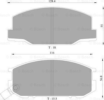 BOSCH 0 986 AB9 049 - Kit pastiglie freno, Freno a disco autozon.pro