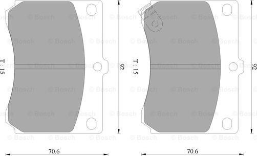 BOSCH 0 986 AB9 040 - Kit pastiglie freno, Freno a disco autozon.pro