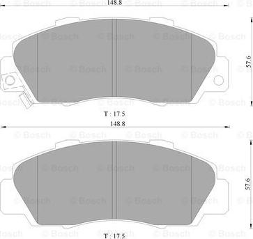 BOSCH 0 986 AB9 048 - Kit pastiglie freno, Freno a disco autozon.pro