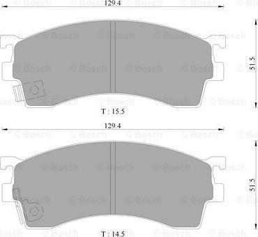 BOSCH 0 986 AB9 061 - Kit pastiglie freno, Freno a disco autozon.pro