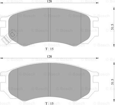 BOSCH 0 986 AB9 068 - Kit pastiglie freno, Freno a disco autozon.pro