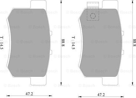 BOSCH 0 986 AB9 062 - Kit pastiglie freno, Freno a disco autozon.pro