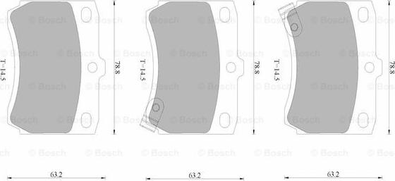 BOSCH 0 986 AB9 009 - Kit pastiglie freno, Freno a disco autozon.pro