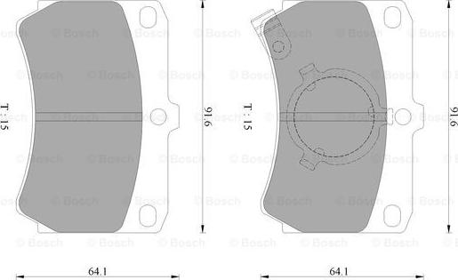 BOSCH 0 986 AB9 006 - Kit pastiglie freno, Freno a disco autozon.pro