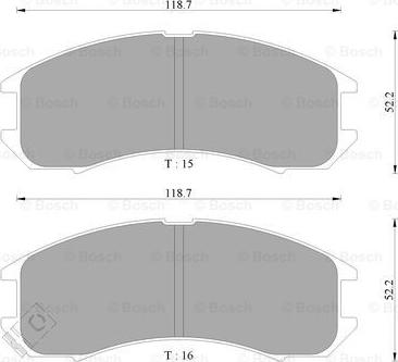 BOSCH 0 986 AB9 024 - Kit pastiglie freno, Freno a disco autozon.pro