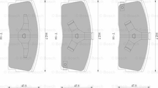 BOSCH 0 986 AB9 028 - Kit pastiglie freno, Freno a disco autozon.pro