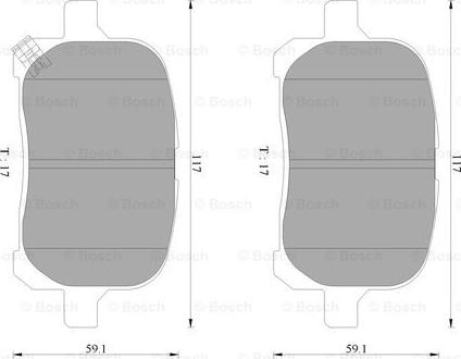 BOSCH 0 986 AB9 075 - Kit pastiglie freno, Freno a disco autozon.pro