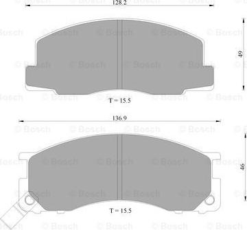 BOSCH 0 986 AB9 199 - Kit pastiglie freno, Freno a disco autozon.pro