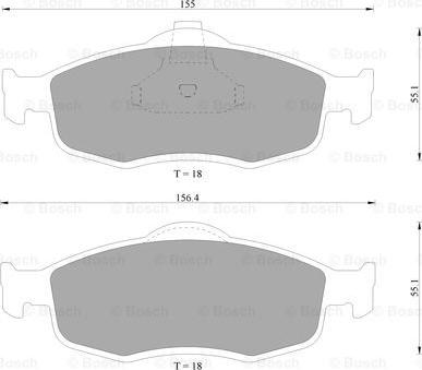 BOSCH 0 986 AB9 196 - Kit pastiglie freno, Freno a disco autozon.pro