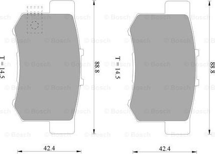 BOSCH 0 986 AB9 197 - Kit pastiglie freno, Freno a disco autozon.pro