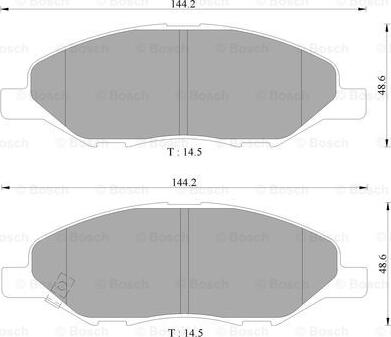 BOSCH 0 986 AB9 147 - Kit pastiglie freno, Freno a disco autozon.pro