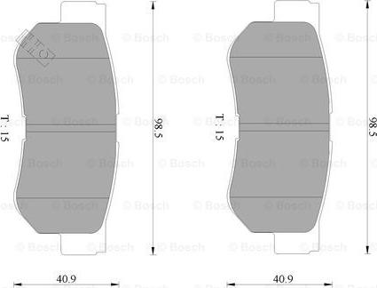 BOSCH 0 986 AB9 150 - Kit pastiglie freno, Freno a disco autozon.pro